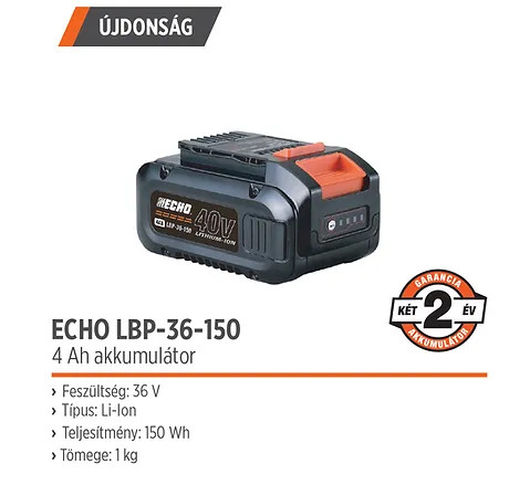 ECHO LBP-36-150 akkumulátor