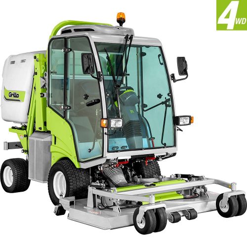 GRILLO magas ürítésű frontkaszás fűnyíró traktor FD 2200 TS 4WD ( Vágóasztallal, kabinnal )